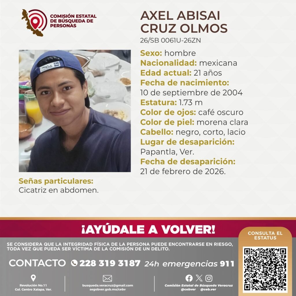 Ficha de búsqueda en Veracruz